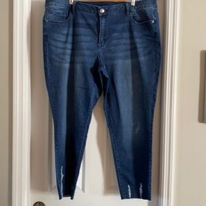 Venezia skinny jeans with fringe hem